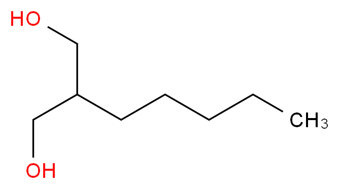 2-pentylpropane-1,3-diol_分子结构_CAS_25462-23-1