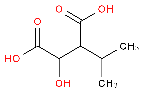 2-hydroxy-3-(propan-2-yl)butanedioic acid_分子结构_CAS_16048-89-8