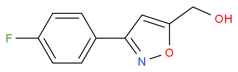 [3-(4-Fluorophenyl)isoxazol-5-yl]methanol_分子结构_CAS_206055-89-2)