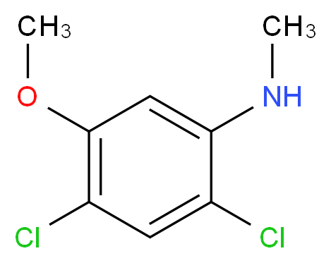 2,4-Dichloro-5-methoxy-N-methylaniline_分子结构_CAS_1072945-55-1)