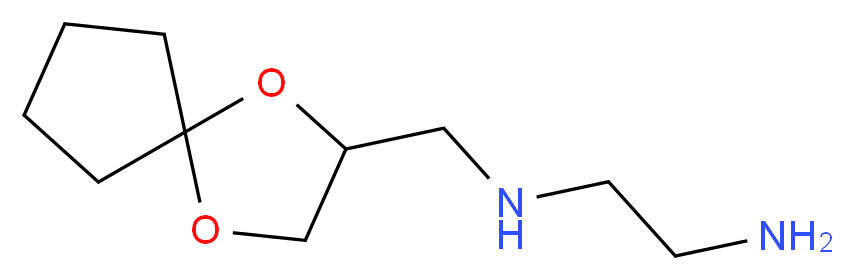 N-*1*-(1,4-Dioxa-spiro[4.4]non-2-ylmethyl)-ethane-1,2-diamine_分子结构_CAS_247109-17-7)