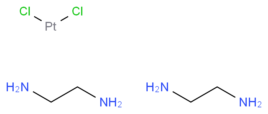 dichloroplatinum; bis(ethane-1,2-diamine)_分子结构_CAS_21430-85-3