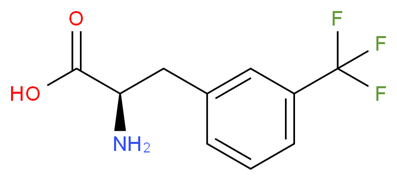 3-(三氟甲基)-D-苯基丙氨酸_分子结构_CAS_14464-67-6)