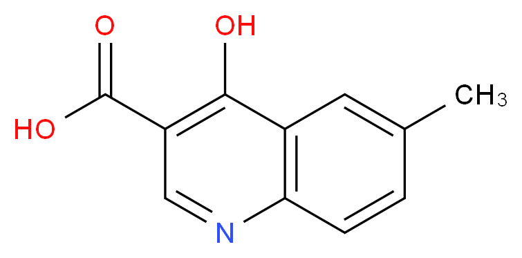 4-hydroxy-6-methylquinoline-3-carboxylic acid_分子结构_CAS_35973-18-3