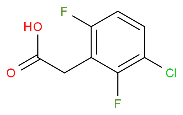 2-(3-chloro-2,6-difluorophenyl)acetic acid_分子结构_CAS_261762-53-2