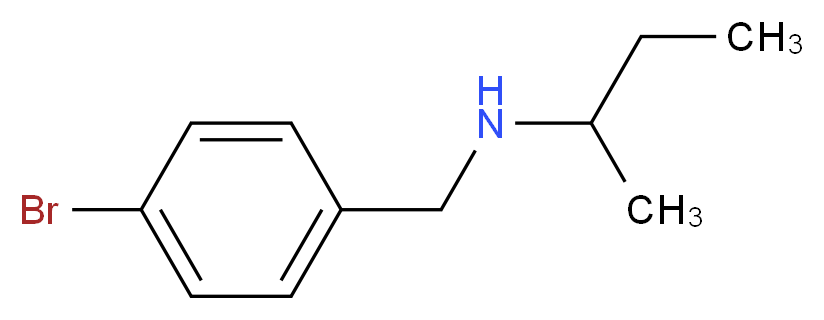 [(4-bromophenyl)methyl](butan-2-yl)amine_分子结构_CAS_59513-66-5