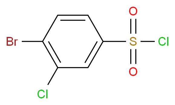 4-bromo-3-chlorobenzene-1-sulfonyl chloride_分子结构_CAS_)