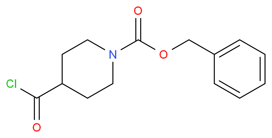 benzyl 4-(carbonochloridoyl)piperidine-1-carboxylate_分子结构_CAS_10314-99-5