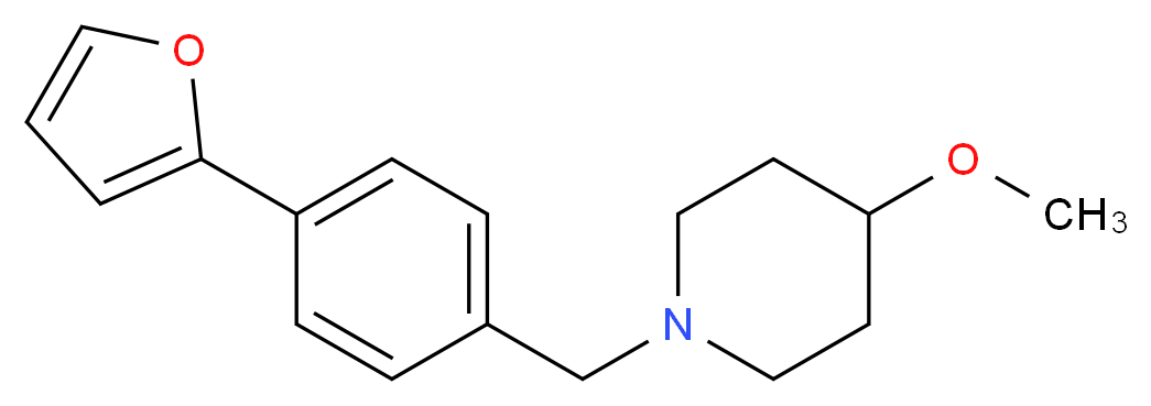 1-[4-(2-furyl)benzyl]-4-methoxypiperidine_分子结构_CAS_)