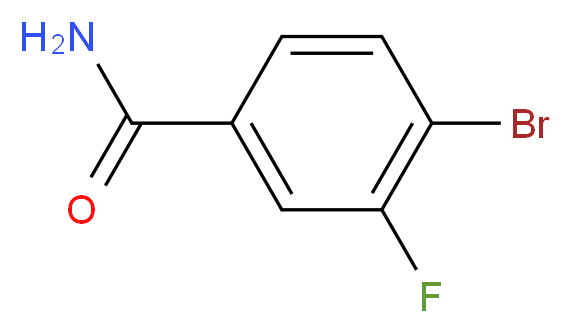 4-bromo-3-fluorobenzamide_分子结构_CAS_759427-20-8