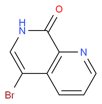 5-Bromo-1,7-naphthyridin-8(7H)-one_分子结构_CAS_67967-14-0)