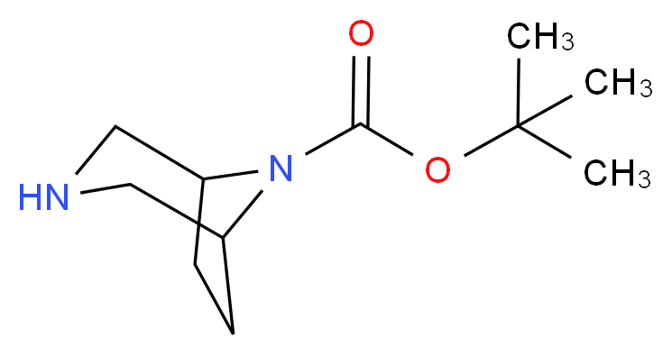 tert-butyl 3,8-diazabicyclo[3.2.1]octane-8-carboxylate_分子结构_CAS_149771-44-8)