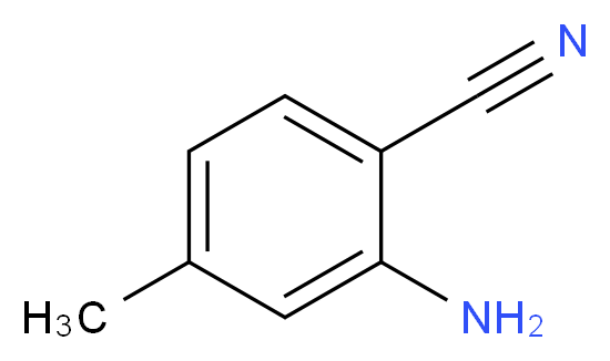 2-Amino-4-methylbenzonitrile_分子结构_CAS_26830-96-6)