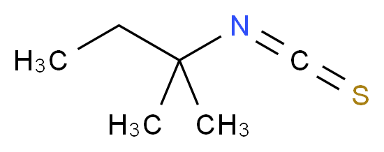 tert-pentyl isothiocyanate_分子结构_CAS_597-97-7)