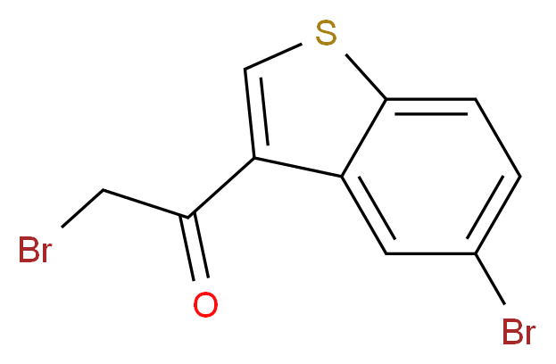 2-bromo-1-(5-bromo-1-benzothiophen-3-yl)ethan-1-one_分子结构_CAS_850375-12-1