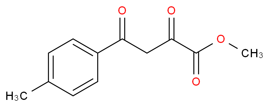 methyl 4-(4-methylphenyl)-2,4-dioxobutanoate_分子结构_CAS_39757-29-4)