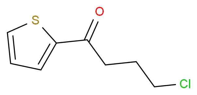 4-chloro-1-(thiophen-2-yl)butan-1-one_分子结构_CAS_43076-59-1