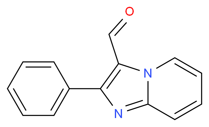 2-phenylimidazo[1,2-a]pyridine-3-carbaldehyde_分子结构_CAS_3672-39-7