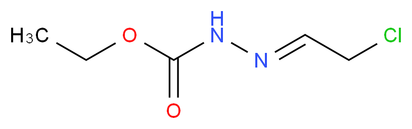 N'-[(1E)-2-chloroethylidene]ethoxycarbohydrazide_分子结构_CAS_62105-88-8