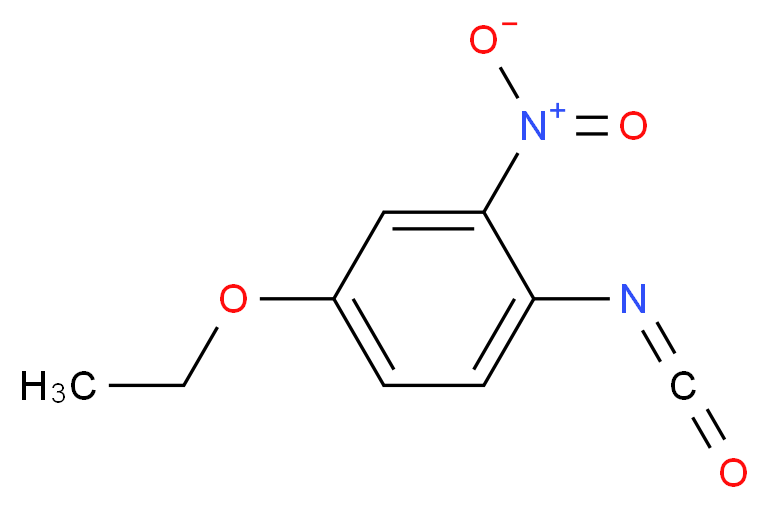 4-乙氧基-2-硝基苯基异氰酸酯_分子结构_CAS_108128-49-0)