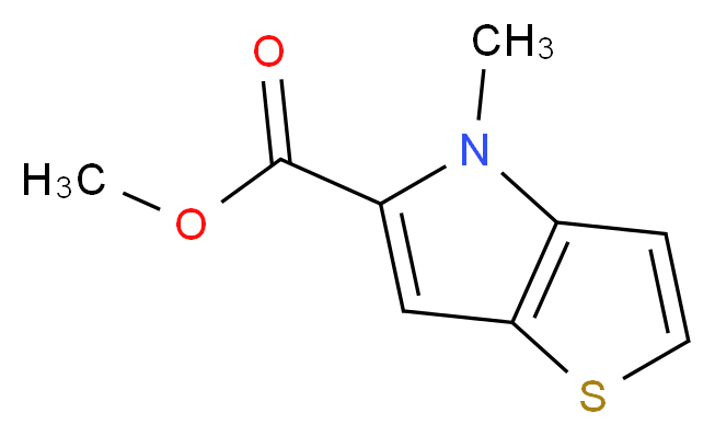 methyl 4-methyl-4H-thieno[3,2-b]pyrrole-5-carboxylate_分子结构_CAS_857284-01-6)