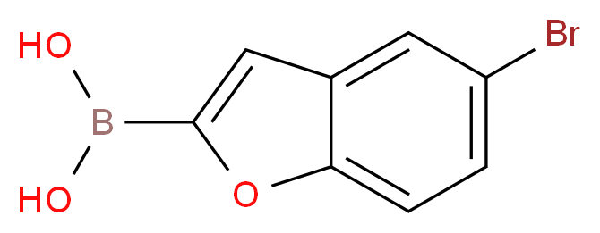 5-BROMOBENZOFURAN-2-BORONIC ACID_分子结构_CAS_331833-99-9)