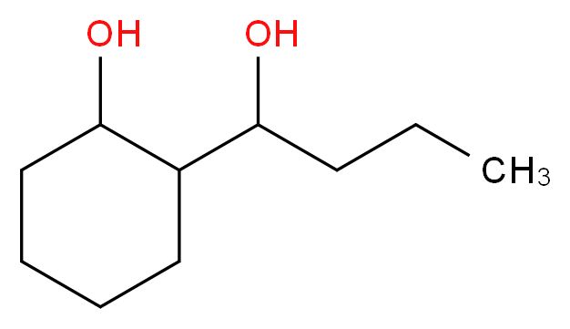 2-(1-hydroxybutyl)cyclohexan-1-ol_分子结构_CAS_6972-55-0