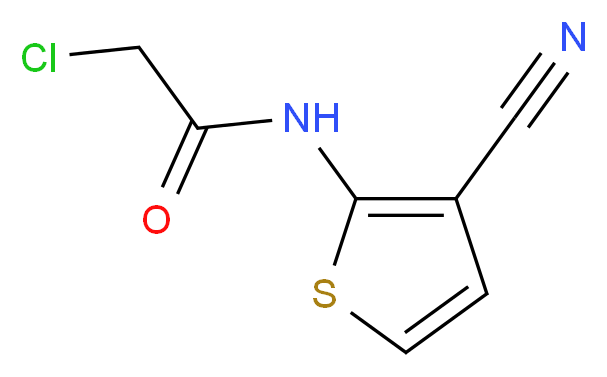 2-Chloro-N-(3-cyanothien-2-yl)acetamide_分子结构_CAS_)