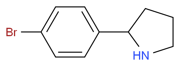 2-(4-Bromophenyl)pyrrolidine_分子结构_CAS_383127-22-8)