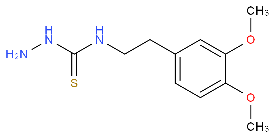 4-(3,4-Dimethoxyphenethyl)-3-thiosemicarbazide_分子结构_CAS_53068-24-9)