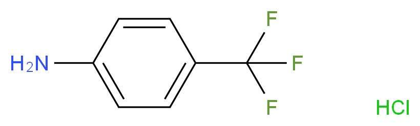 4-(trifluoromethyl)aniline hydrochloride_分子结构_CAS_90774-69-9