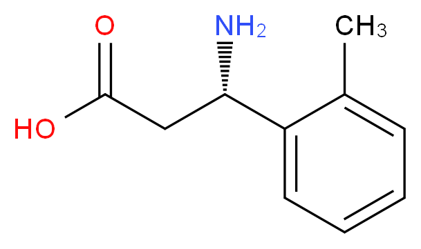 (S)-3-氨基-3-(2-甲基苯基)丙酸_分子结构_CAS_736131-48-9)