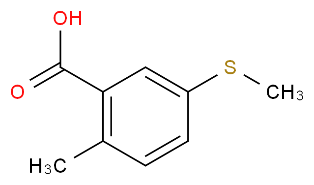 2-methyl-5-(methylthio)benzoic acid_分子结构_CAS_26246-30-0)