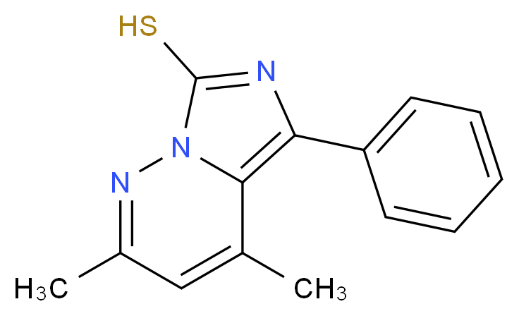 2,4-dimethyl-5-phenylimidazo[1,5-b]pyridazine-7-thiol_分子结构_CAS_54221-54-4)
