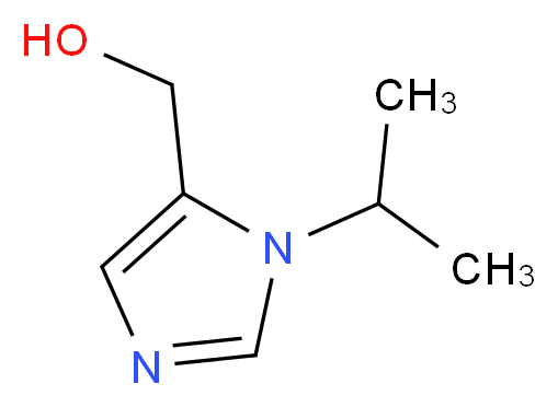 [1-(propan-2-yl)-1H-imidazol-5-yl]methanol_分子结构_CAS_80304-46-7
