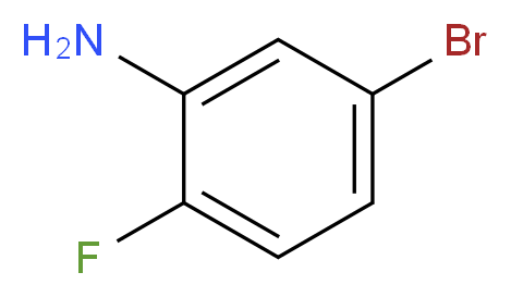 5-bromo-2-fluoroaniline_分子结构_CAS_2924-09-6