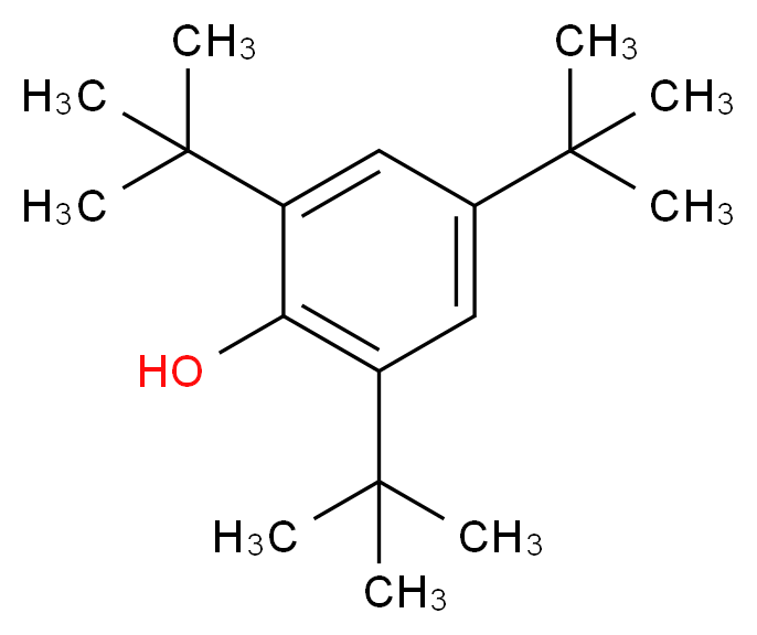 2,4,6-三叔丁基苯酚_分子结构_CAS_732-26-3)