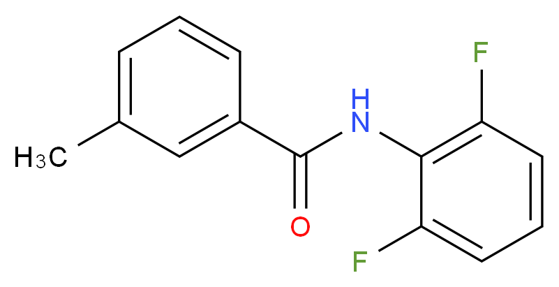 N-(2,6-difluorophenyl)-3-methylbenzamide_分子结构_CAS_838852-23-6