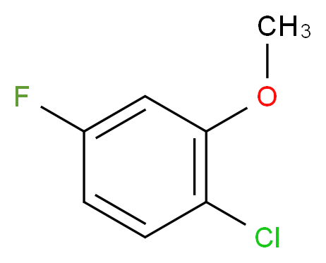 1-chloro-4-fluoro-2-methoxybenzene_分子结构_CAS_450-89-5