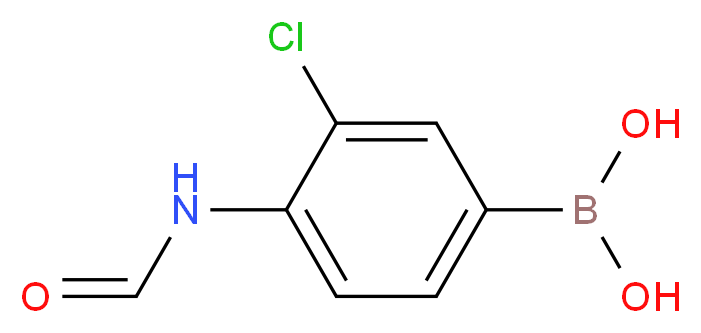 (3-chloro-4-formamidophenyl)boronic acid_分子结构_CAS_850589-52-5