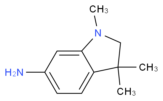 1,3,3-trimethyl-2,3-dihydro-1H-indol-6-amine_分子结构_CAS_545393-67-7