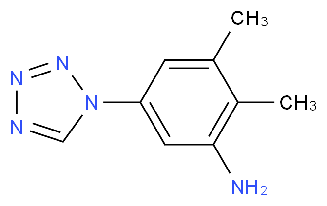 2,3-dimethyl-5-(1H-tetrazol-1-yl)aniline_分子结构_CAS_954328-84-8)