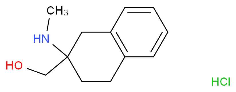 [2-(methylamino)-1,2,3,4-tetrahydronaphthalen-2-yl]methanol hydrochloride_分子结构_CAS_)