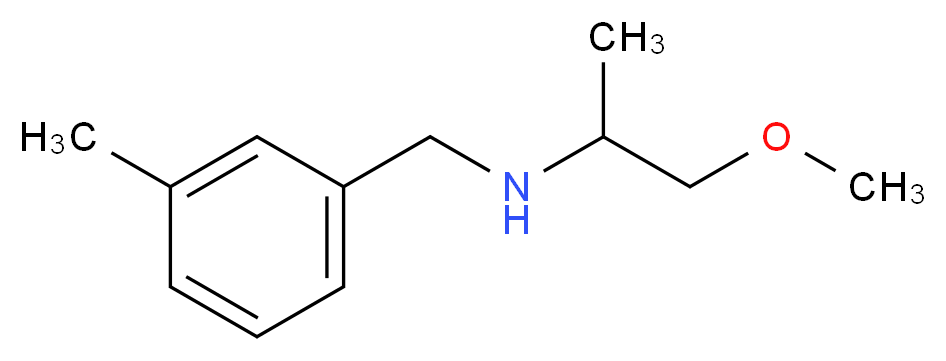 (2-methoxy-1-methylethyl)(3-methylbenzyl)amine_分子结构_CAS_356092-84-7)