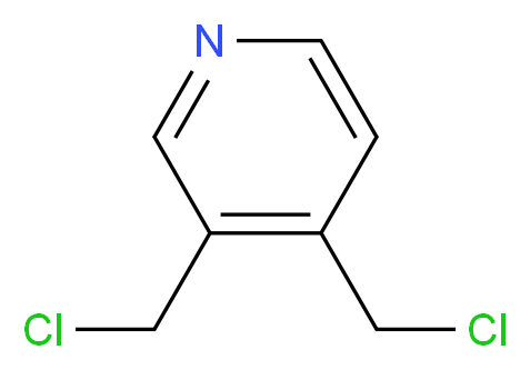 3,4-BIS(CHLOROMETHYL)PYRIDINE_分子结构_CAS_38070-81-4)