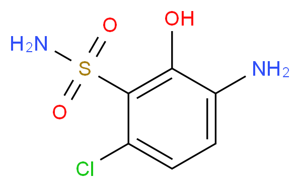 3-amino-6-chloro-2-hydroxybenzenesulfonamide_分子结构_CAS_276702-20-6)