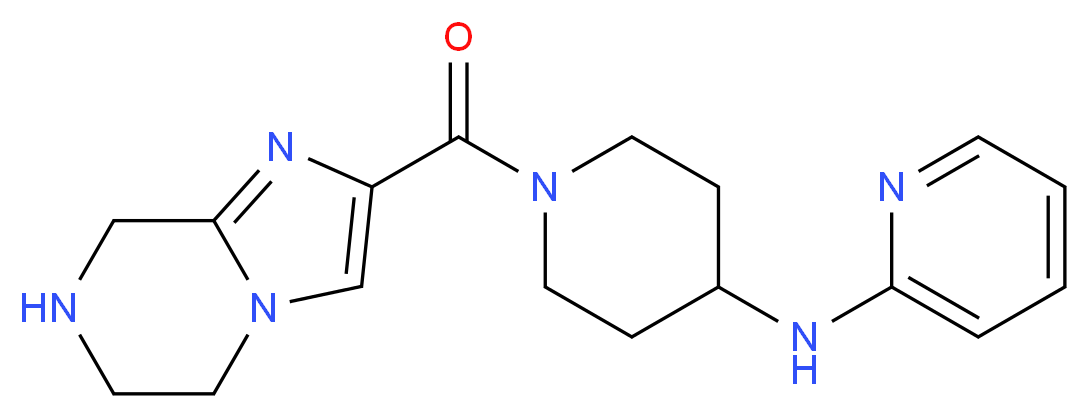 N-[1-(5,6,7,8-tetrahydroimidazo[1,2-a]pyrazin-2-ylcarbonyl)-4-piperidinyl]-2-pyridinamine_分子结构_CAS_)