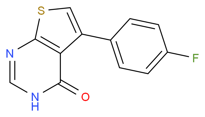 5-(4-Fluoro-phenyl)-3H-thieno[2,3-d]pyrimidin-4-one_分子结构_CAS_35978-37-1)