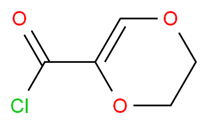 5,6-dihydro-1,4-dioxine-2-carbonyl chloride_分子结构_CAS_61564-99-6)