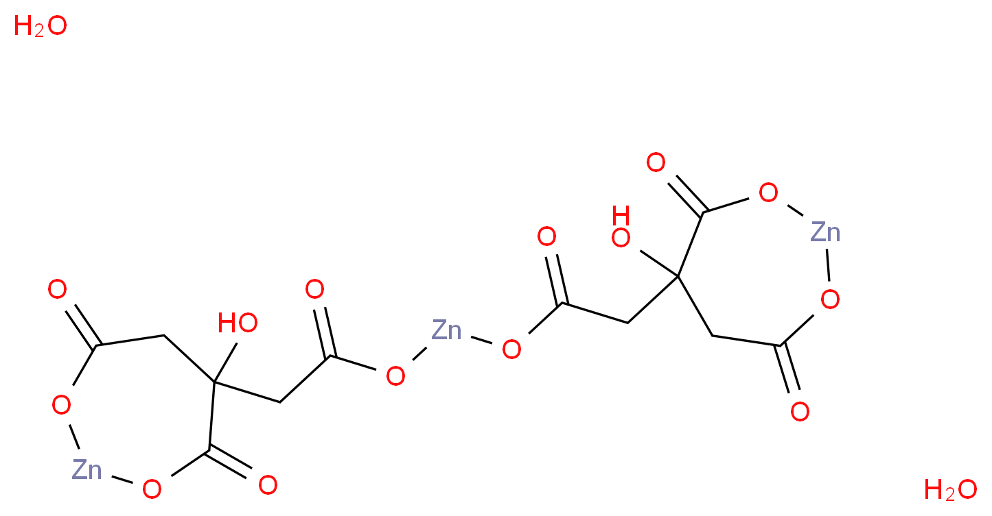 柠檬酸三锌 二水合物_分子结构_CAS_5990-32-9)